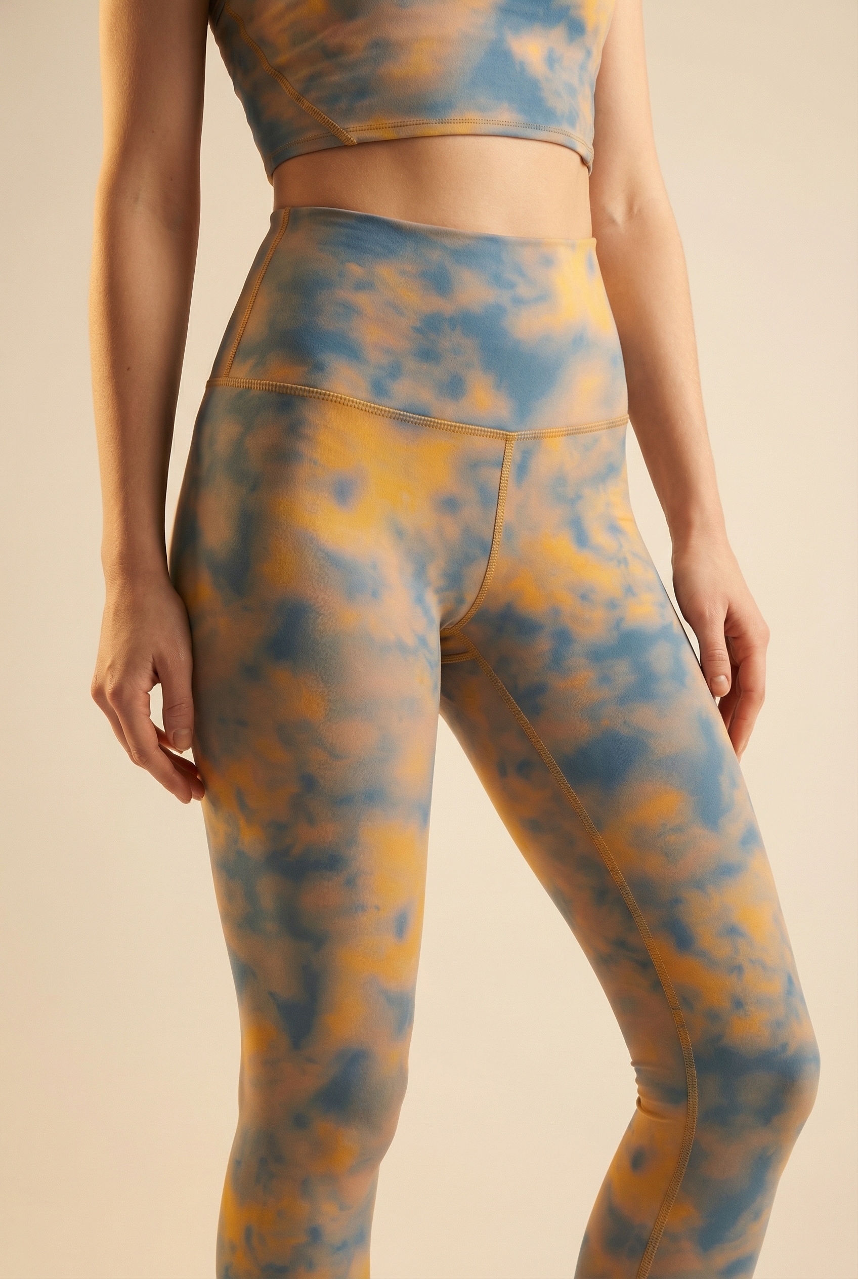 Tie-Dye Printed Yoga Legging