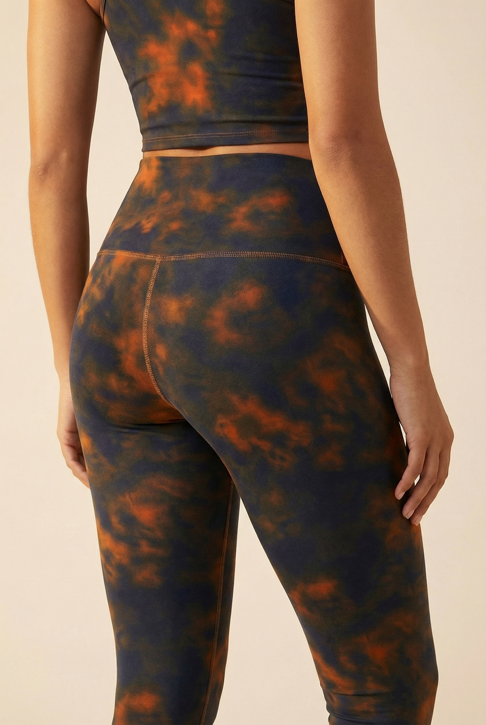 Tie-Dye Printed Yoga Legging