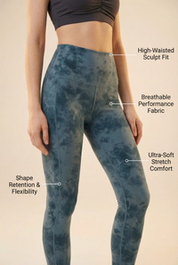 Tie-Dye Printed Lift High-Waist Legging
