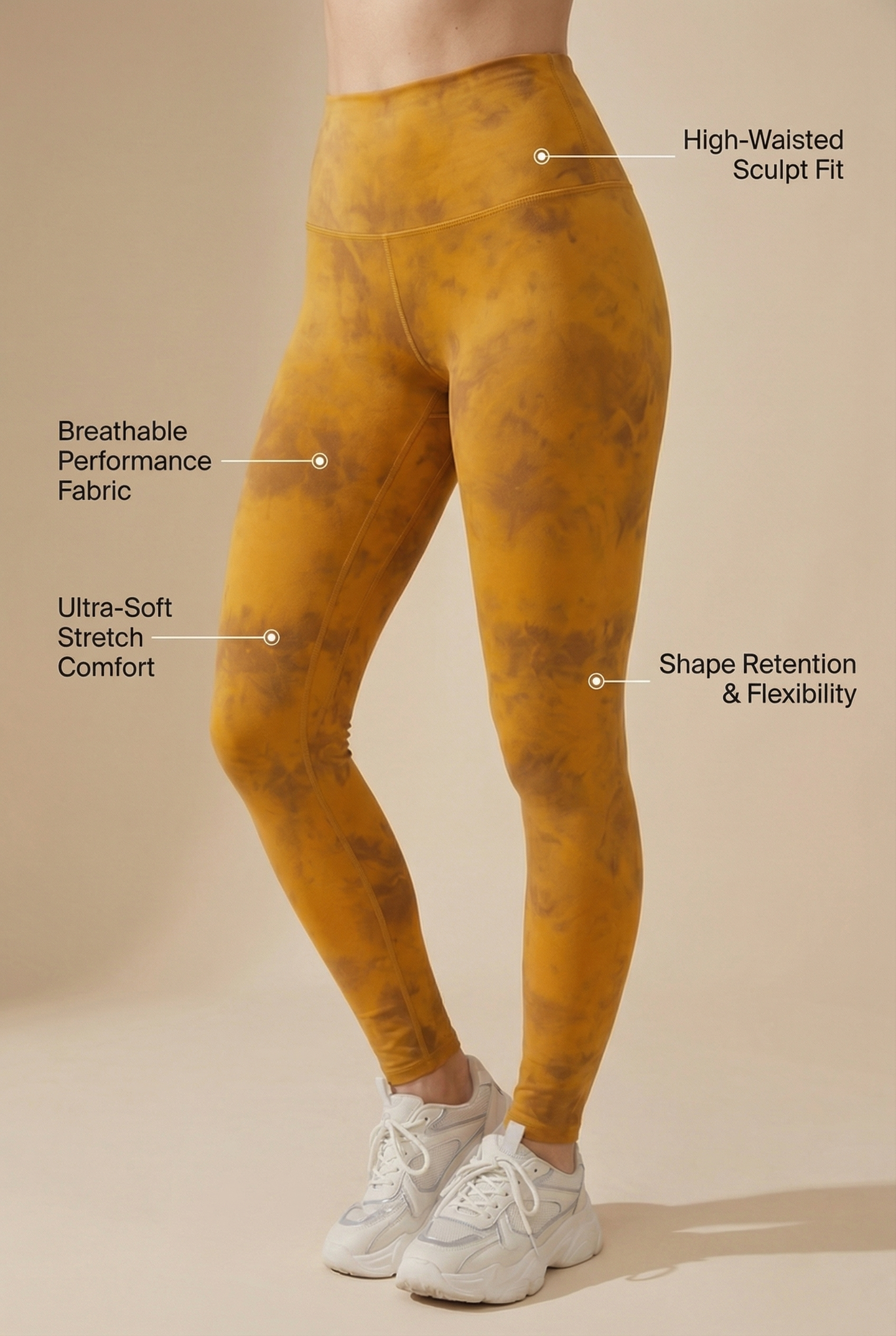 Tie-Dye Printed Lift High-Waist Legging