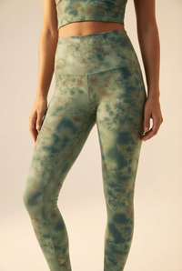 Tie-Dye Printed Yoga Legging