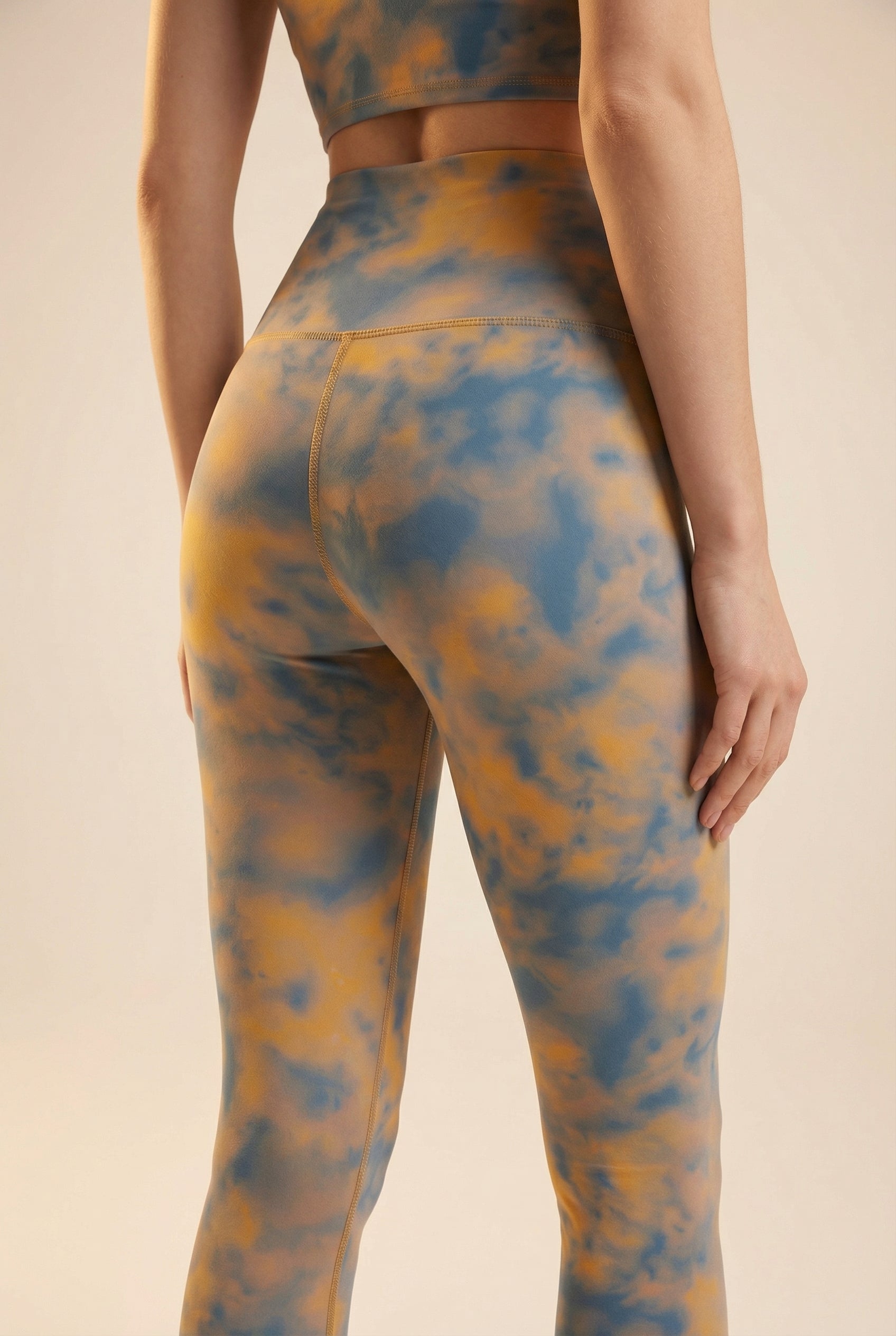Tie-Dye Printed Yoga Legging