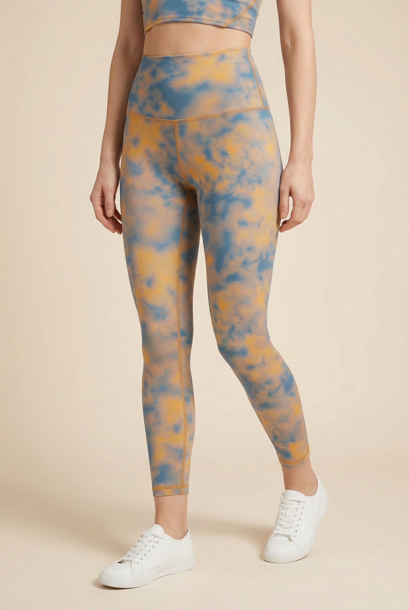 Tie-Dye Printed Yoga Legging