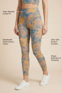 Tie-Dye Printed Yoga Legging