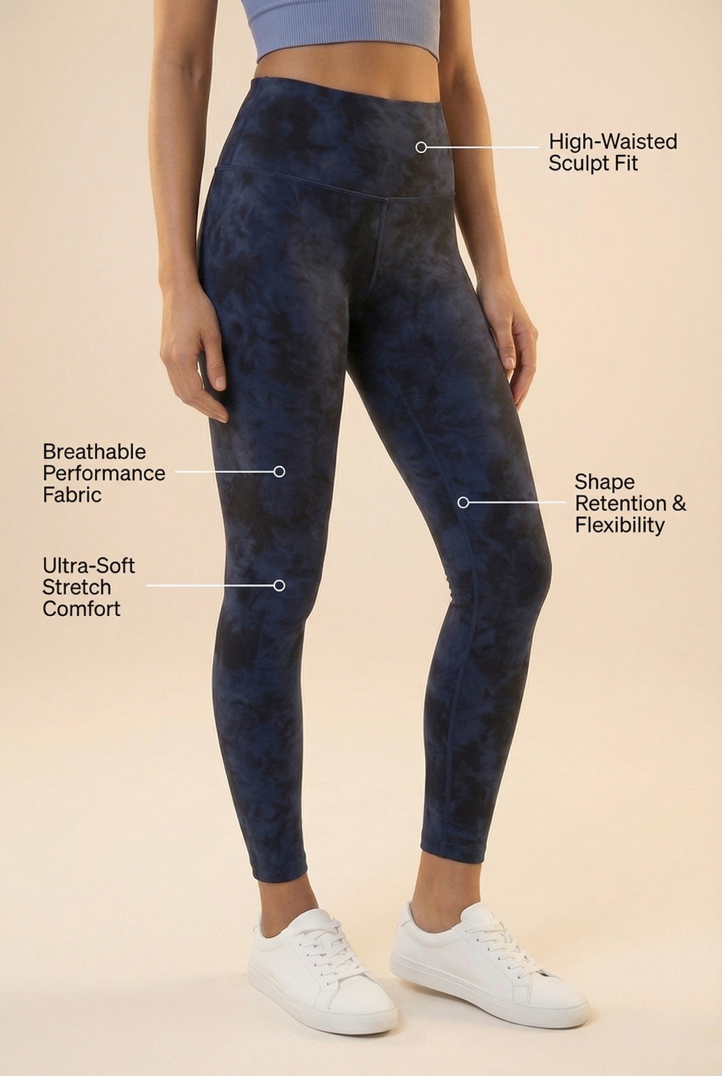 Tie-Dye Printed Lift High-Waist Legging