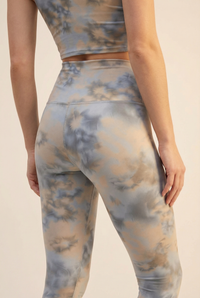 Tie-Dye Printed Yoga Legging