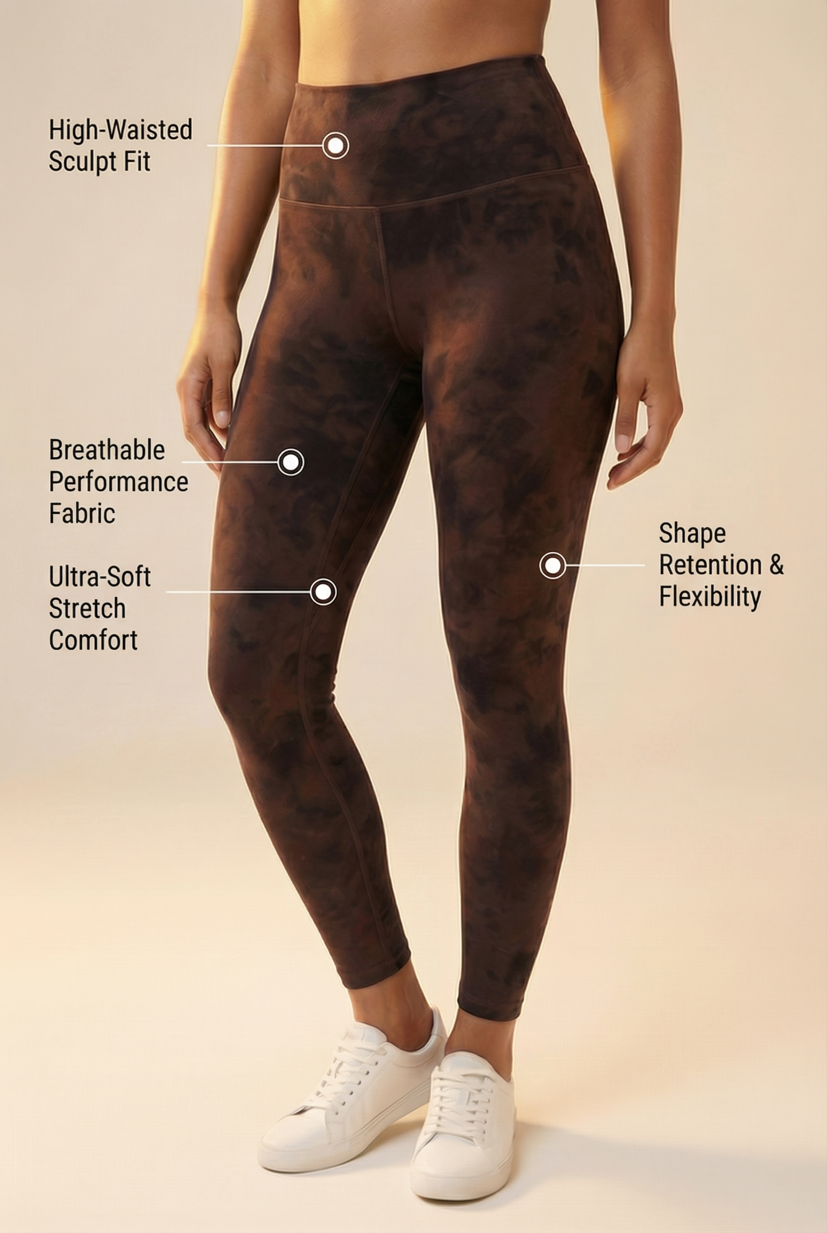 Tie-Dye Printed Lift High-Waist Legging
