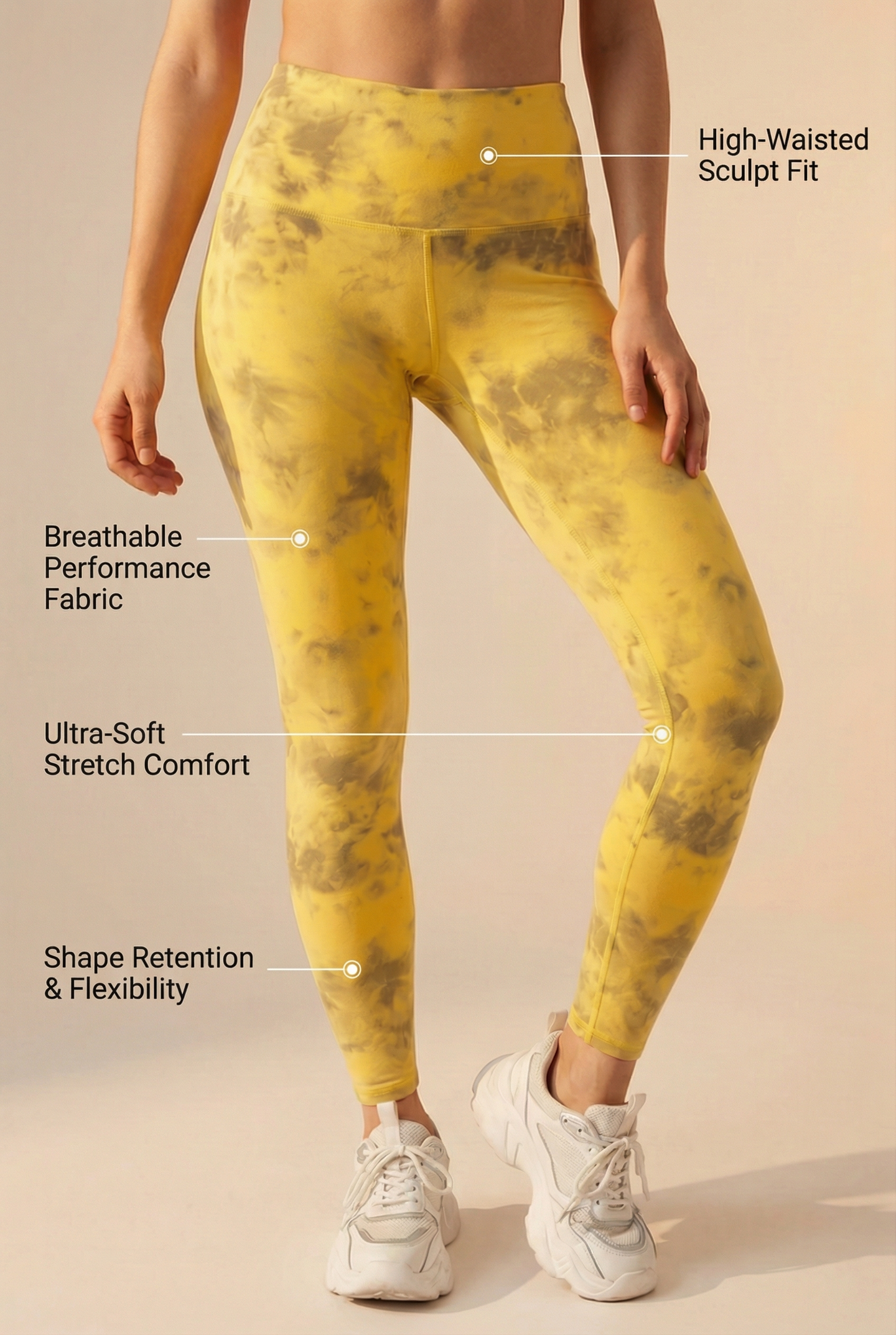 Tie-Dye Printed Lift High-Waist Legging