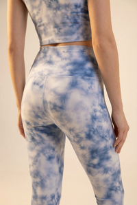 Tie-Dye Printed Yoga Legging