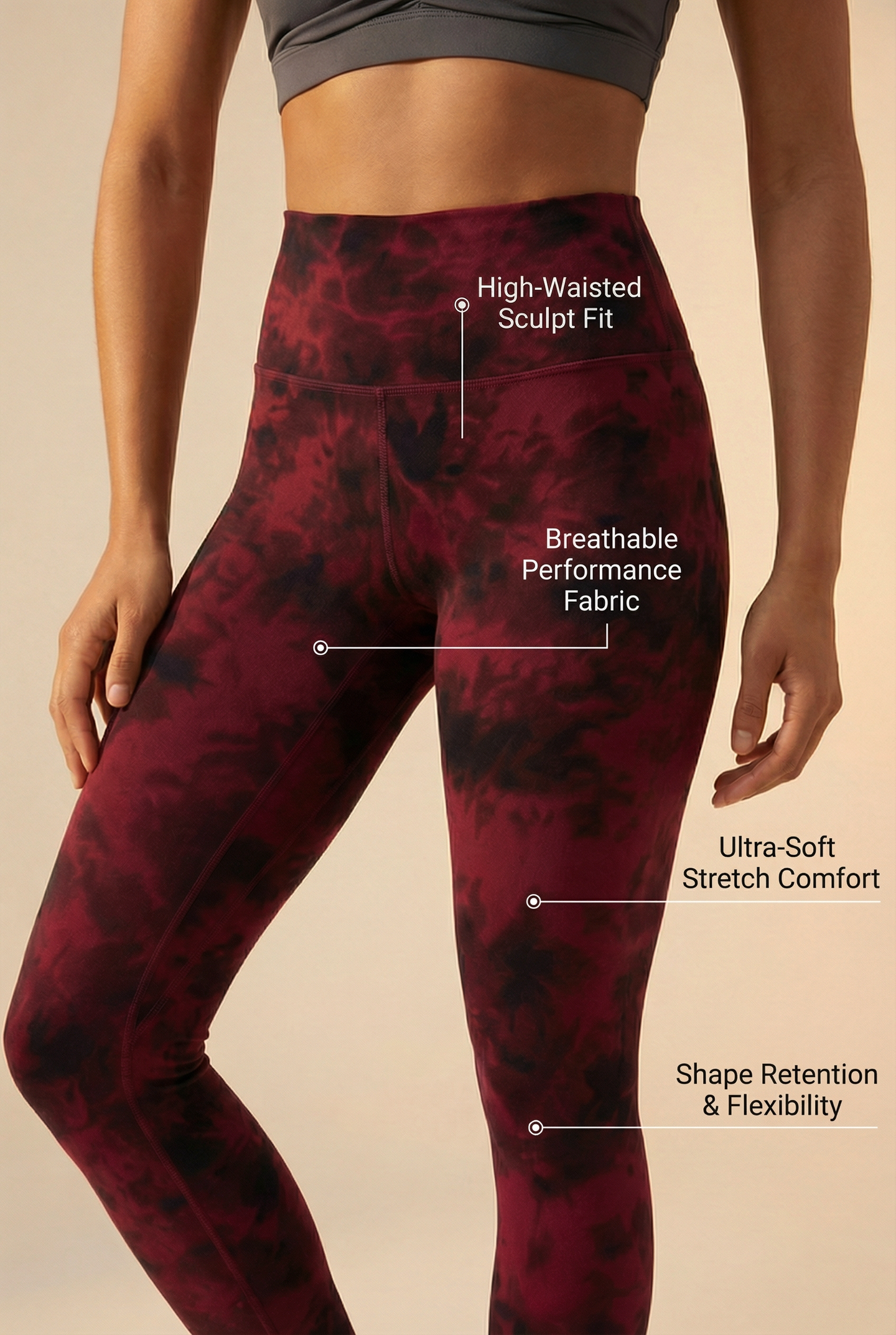 Tie-Dye Printed Lift High-Waist Legging