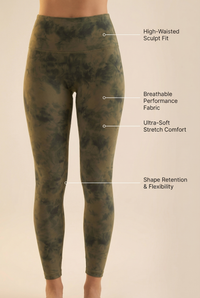 Tie-Dye Printed Lift High-Waist Legging