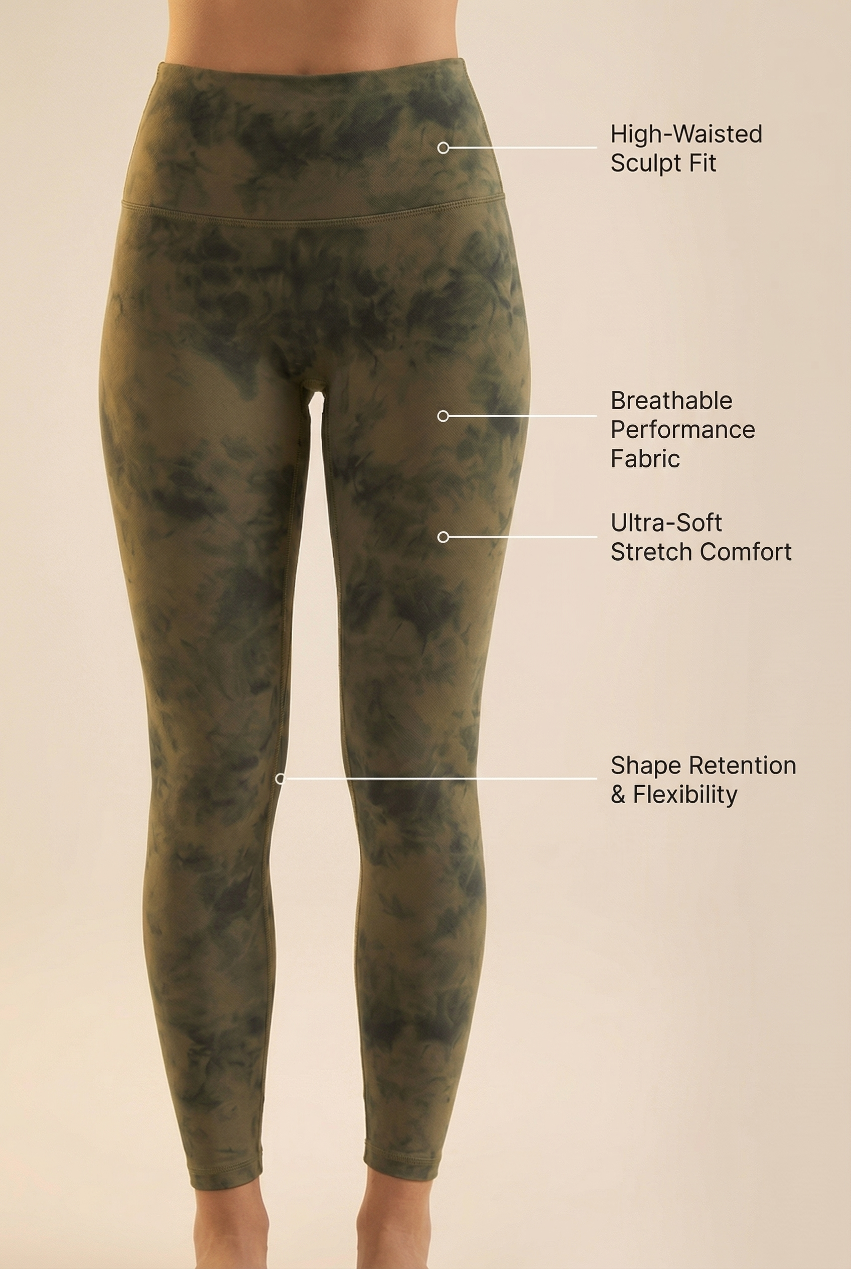 Tie-Dye Printed Lift High-Waist Legging