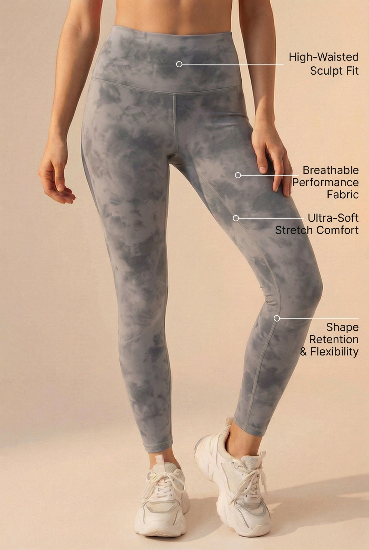 Tie-Dye Printed Lift High-Waist Legging