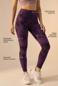 Tie-Dye Printed Lift High-Waist Legging
