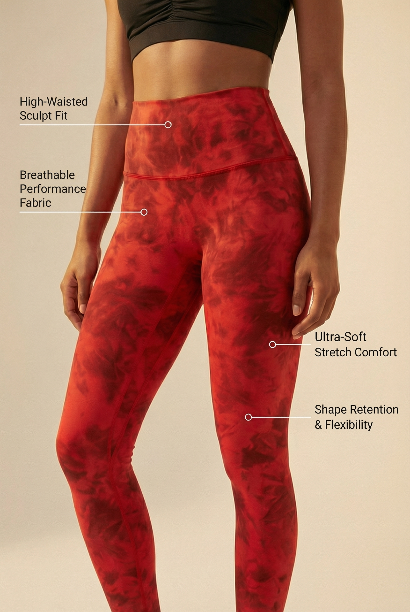 Tie-Dye Printed Lift High-Waist Legging