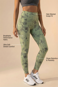 Tie-Dye Printed Lift High-Waist Legging