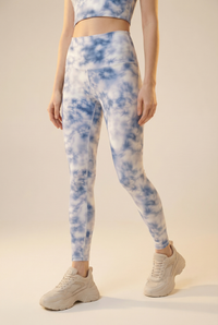 Tie-Dye Printed Yoga Legging