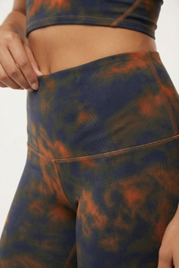 Tie-Dye Printed Yoga Legging