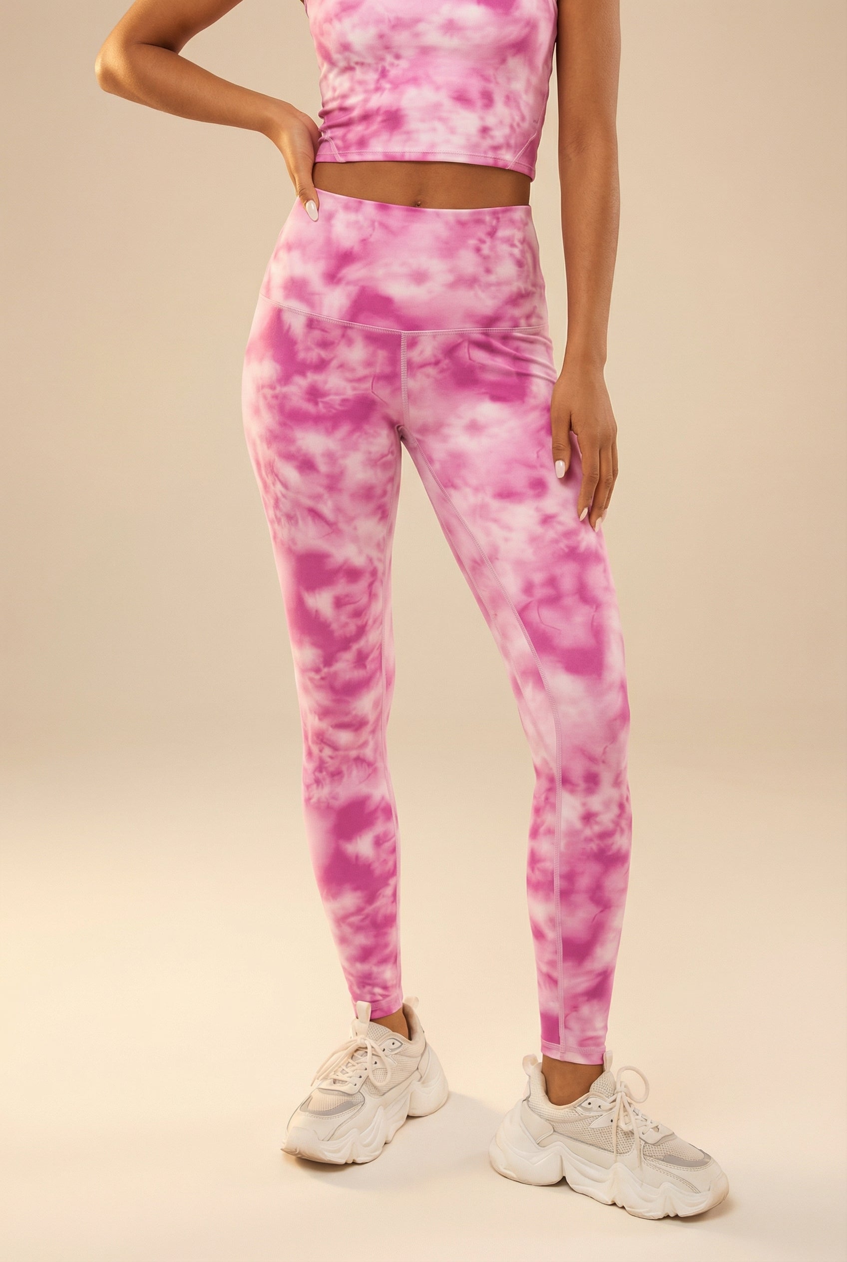 Tie-Dye Printed Yoga Legging