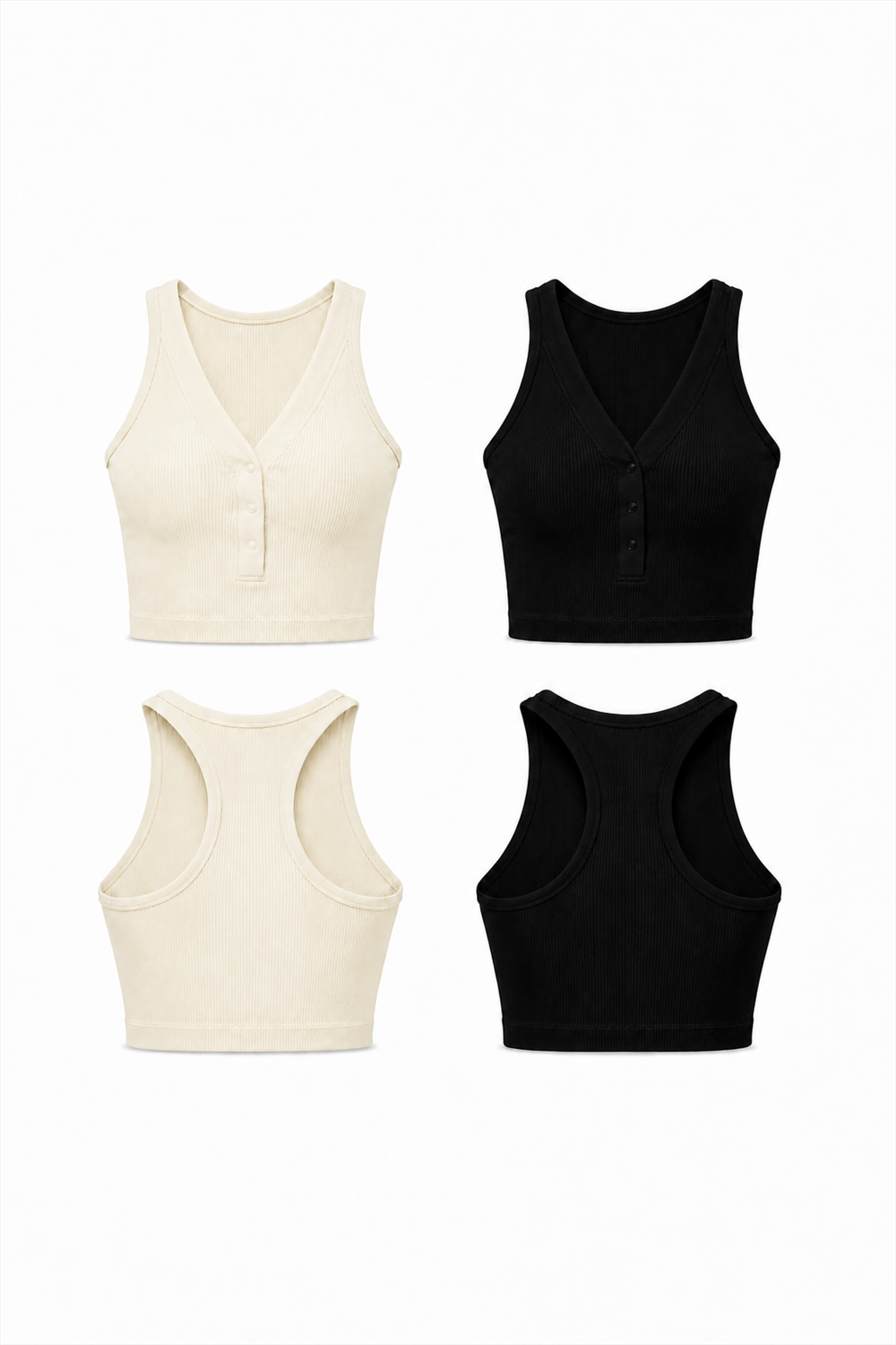 2-Pack CoreFit Racerback Sports Bra Apparel & Accessories > Activewear > Sports Bras > Multi-Packs by Profit Outfits
