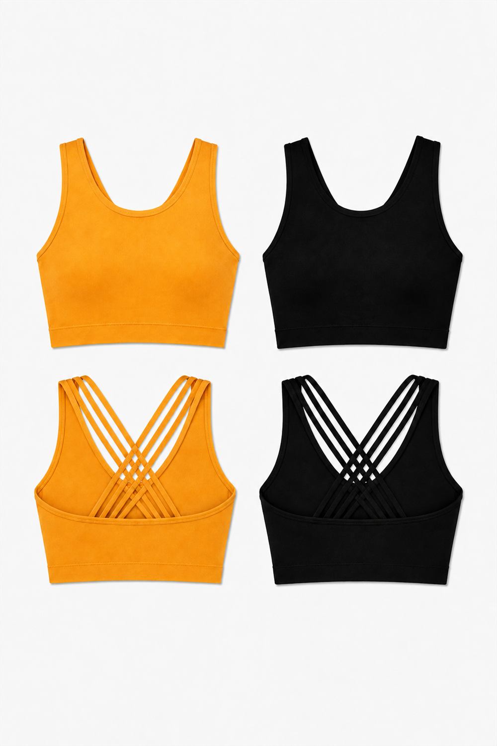 2-Pack CoreFit Racerback Sports Bra Apparel & Accessories > Activewear > Sports Bras > Multi-Packs by Profit Outfits