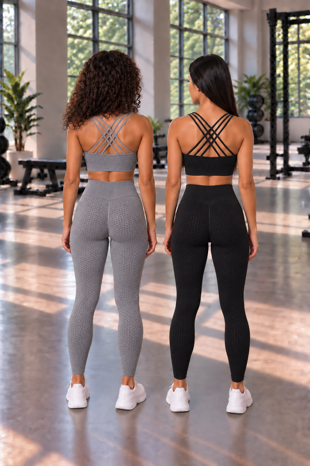 CoreFit Seamless Sports Bra - 2-Pack in Black / Atmosphere
