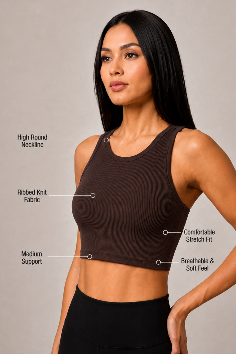2-Pack CoreFit Racerback Sports Bra Apparel & Accessories > Activewear > Sports Bras > Multi-Packs by Profit Outfits