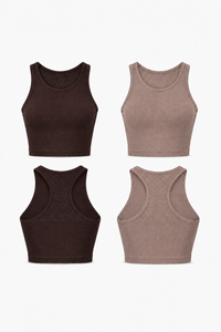 2-Pack CoreFit Racerback Sports Bra Apparel & Accessories > Activewear > Sports Bras > Multi-Packs by Profit Outfits