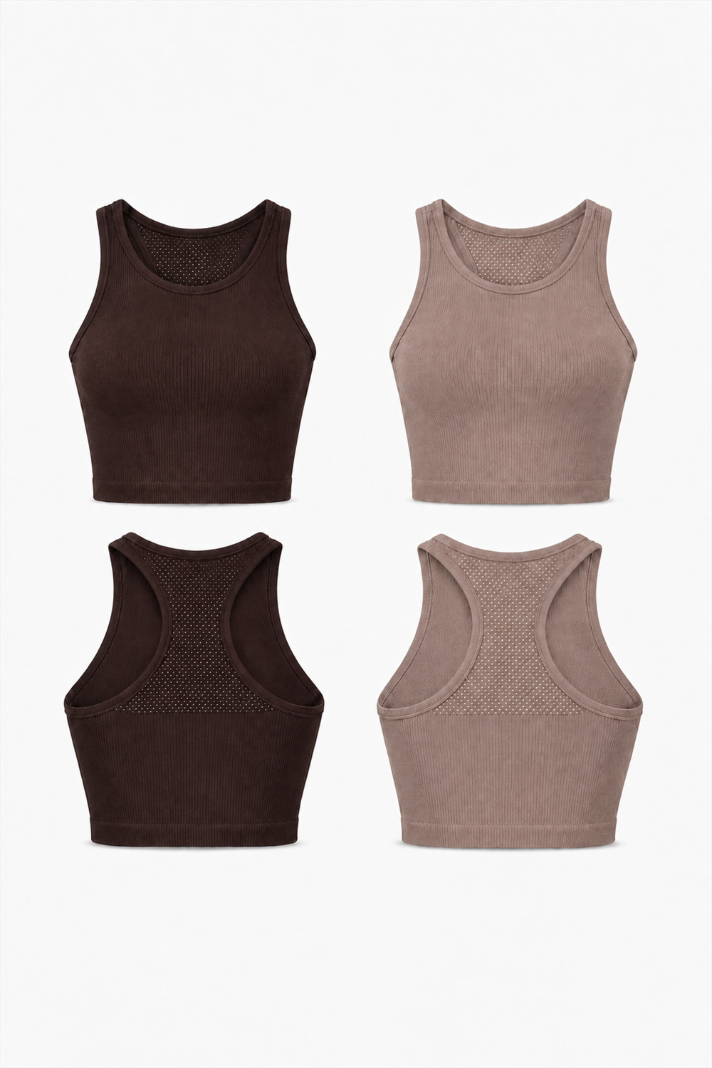 2-Pack CoreFit Racerback Sports Bra Apparel & Accessories > Activewear > Sports Bras > Multi-Packs by Profit Outfits