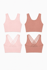 CoreFit Seamless Sports Bra - 2-Pack in Morganite / Atmosphere