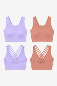 2-Pack CoreFit Racerback Sports Bra Apparel & Accessories > Activewear > Sports Bras > Multi-Packs by Profit Outfits
