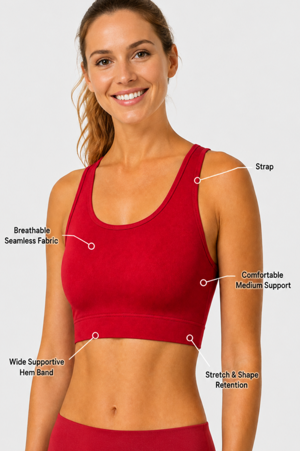2-Pack CoreFit Racerback Sports Bra Apparel & Accessories > Activewear > Sports Bras > Multi-Packs by Profit Outfits
