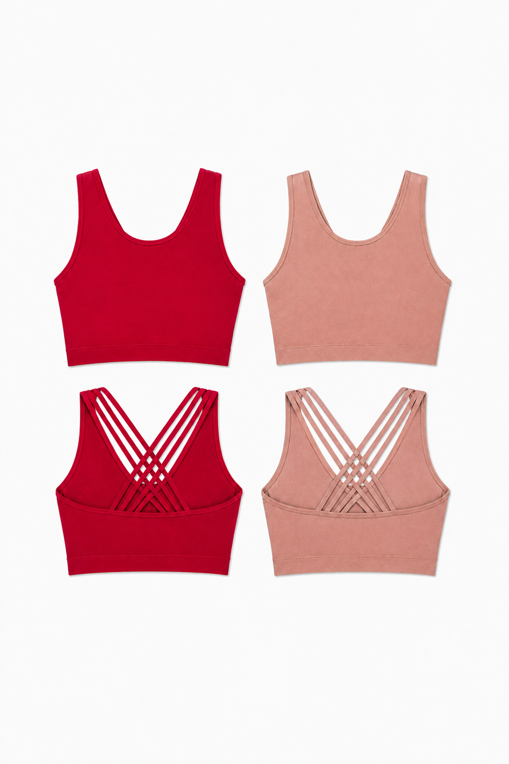 2-Pack CoreFit Racerback Sports Bra Apparel & Accessories > Activewear > Sports Bras > Multi-Packs by Profit Outfits