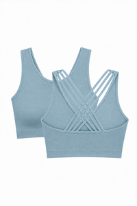 CoreFit Seamless Sports Bra - 2-Pack in Sage / Atmosphere