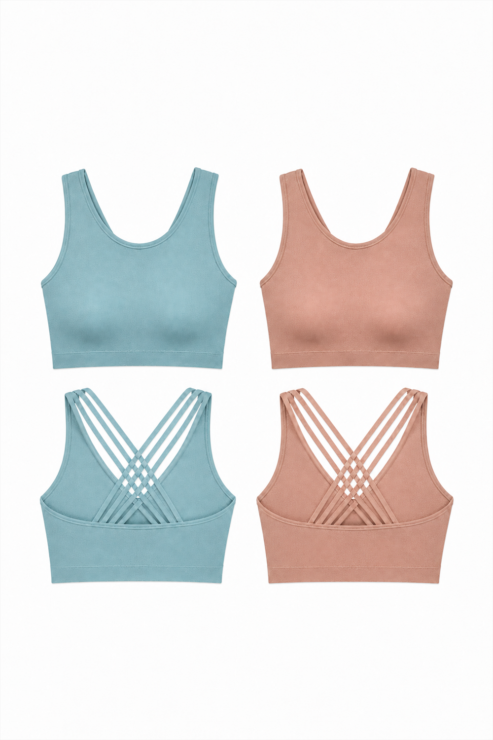 CoreFit Seamless Sports Bra - 2-Pack in Sage / Atmosphere