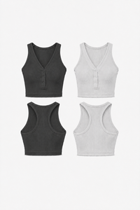 2-Pack CoreFit Racerback Sports Bra Apparel & Accessories > Activewear > Sports Bras > Multi-Packs by Profit Outfits