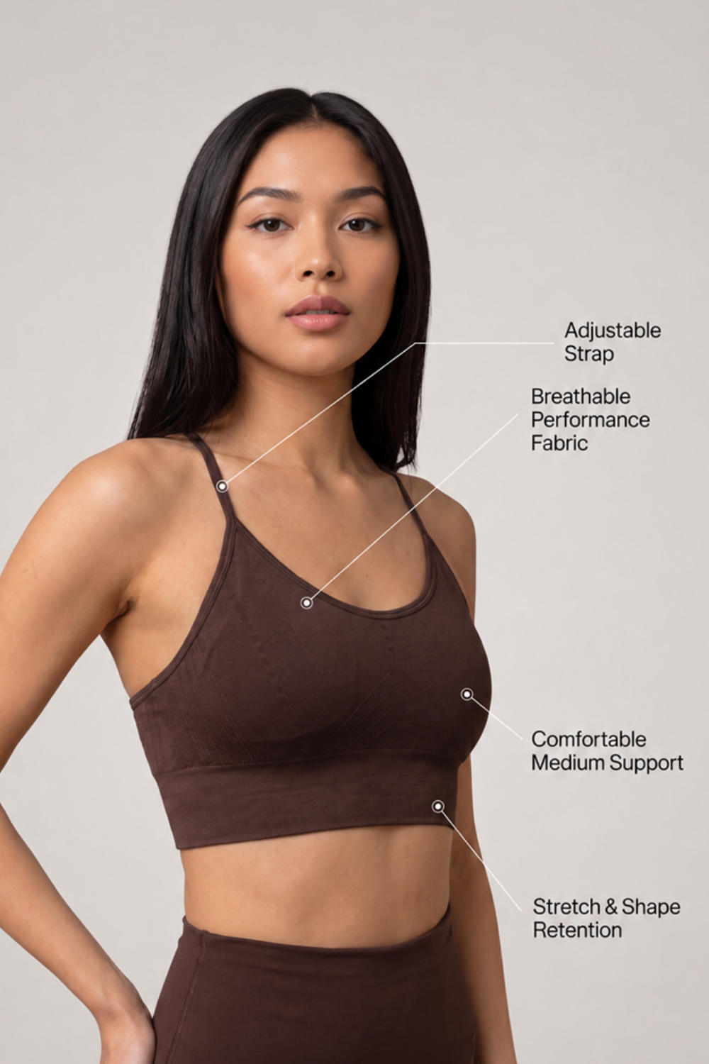 3-Pack CoreFit Racerback Sports Bra Apparel & Accessories > Activewear > Sports Bras > Multi-Packs by Profit Outfits