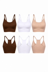 3-Pack CoreFit Racerback Sports Bra Apparel & Accessories > Activewear > Sports Bras > Multi-Packs by Profit Outfits