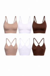 3-Pack CoreFit Racerback Sports Bra Apparel & Accessories > Activewear > Sports Bras > Multi-Packs by Profit Outfits