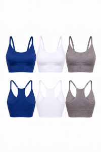 3-Pack CoreFit Racerback Sports Bra Apparel & Accessories > Activewear > Sports Bras > Multi-Packs by Profit Outfits