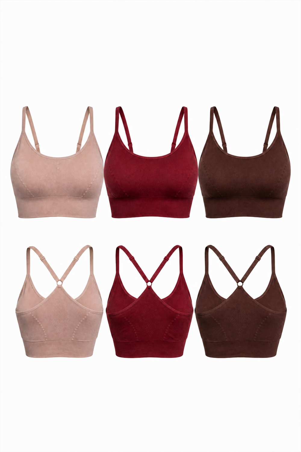 3-Pack CoreFit Racerback Sports Bra Apparel & Accessories > Activewear > Sports Bras > Multi-Packs by Profit Outfits