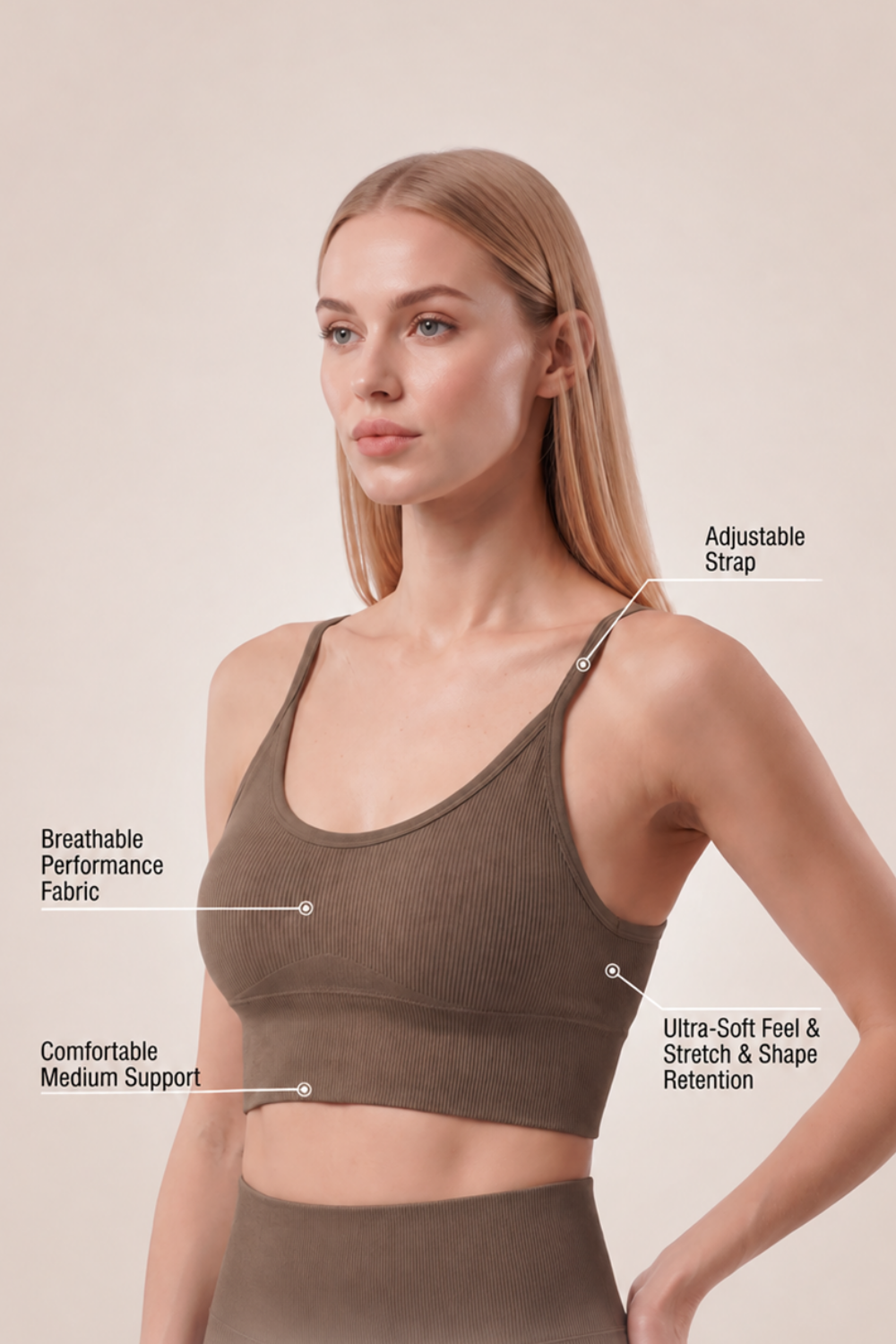 3-Pack CoreFit Racerback Sports Bra Apparel & Accessories > Activewear > Sports Bras > Multi-Packs by Profit Outfits