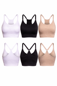 3-Pack CoreFit Racerback Sports Bra Apparel & Accessories > Activewear > Sports Bras > Multi-Packs by Profit Outfits