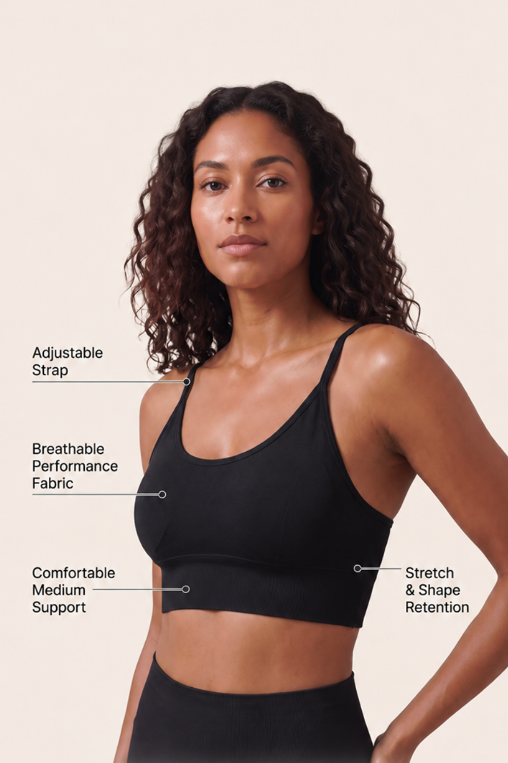 3-Pack CoreFit Racerback Sports Bra Apparel & Accessories > Activewear > Sports Bras > Multi-Packs by Profit Outfits