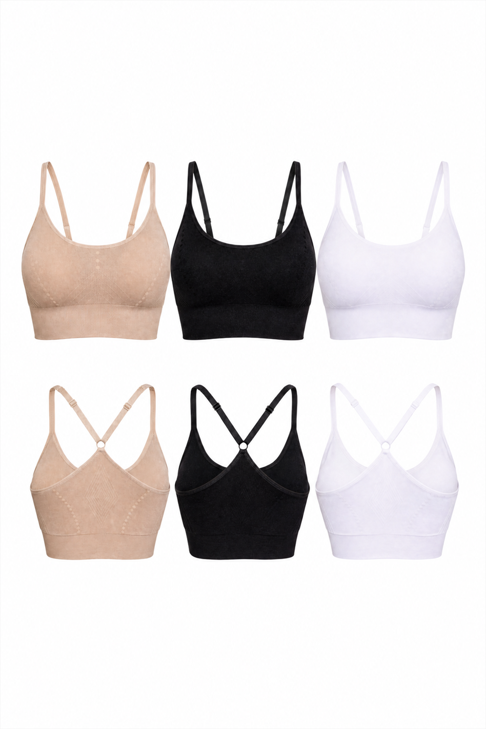 3-Pack CoreFit Racerback Sports Bra Apparel & Accessories > Activewear > Sports Bras > Multi-Packs by Profit Outfits