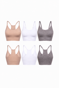 3-Pack CoreFit Racerback Sports Bra Apparel & Accessories > Activewear > Sports Bras > Multi-Packs by Profit Outfits