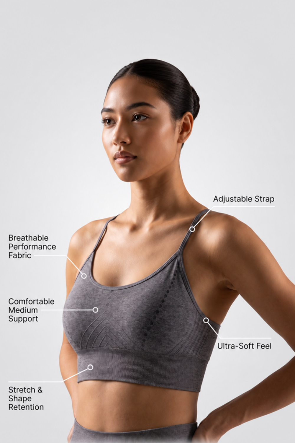 3-Pack CoreFit Racerback Sports Bra Apparel & Accessories > Activewear > Sports Bras > Multi-Packs by Profit Outfits