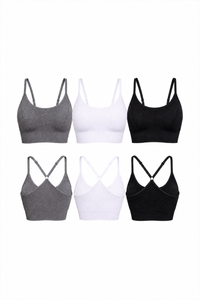 3-Pack CoreFit Racerback Sports Bra Apparel & Accessories > Activewear > Sports Bras > Multi-Packs by Profit Outfits