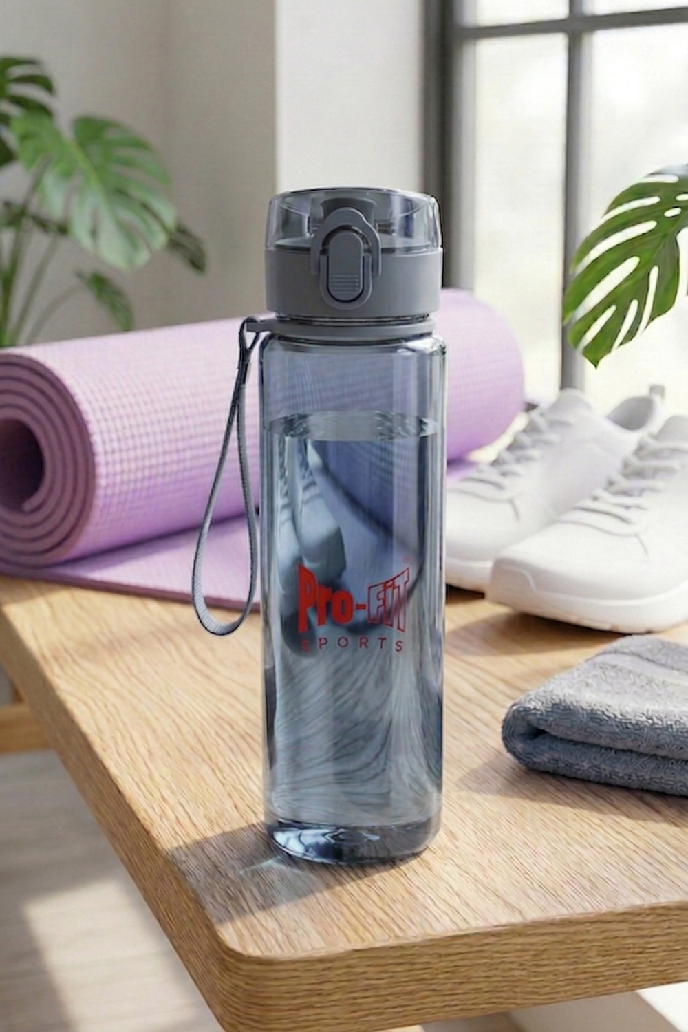Clear Studio Water Bottle - Gray