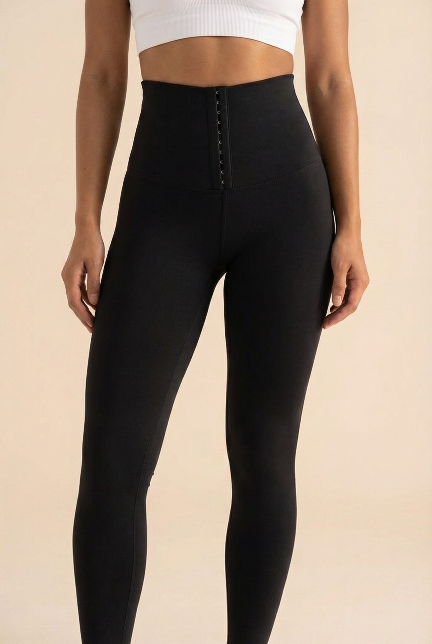 Contour Hook-Front High-Waist Legging